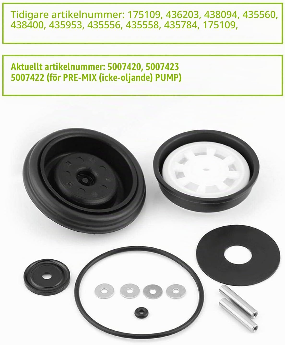 Detalle de Aramox 435921 436095 reparationssats för VRO-bränslepump i metall