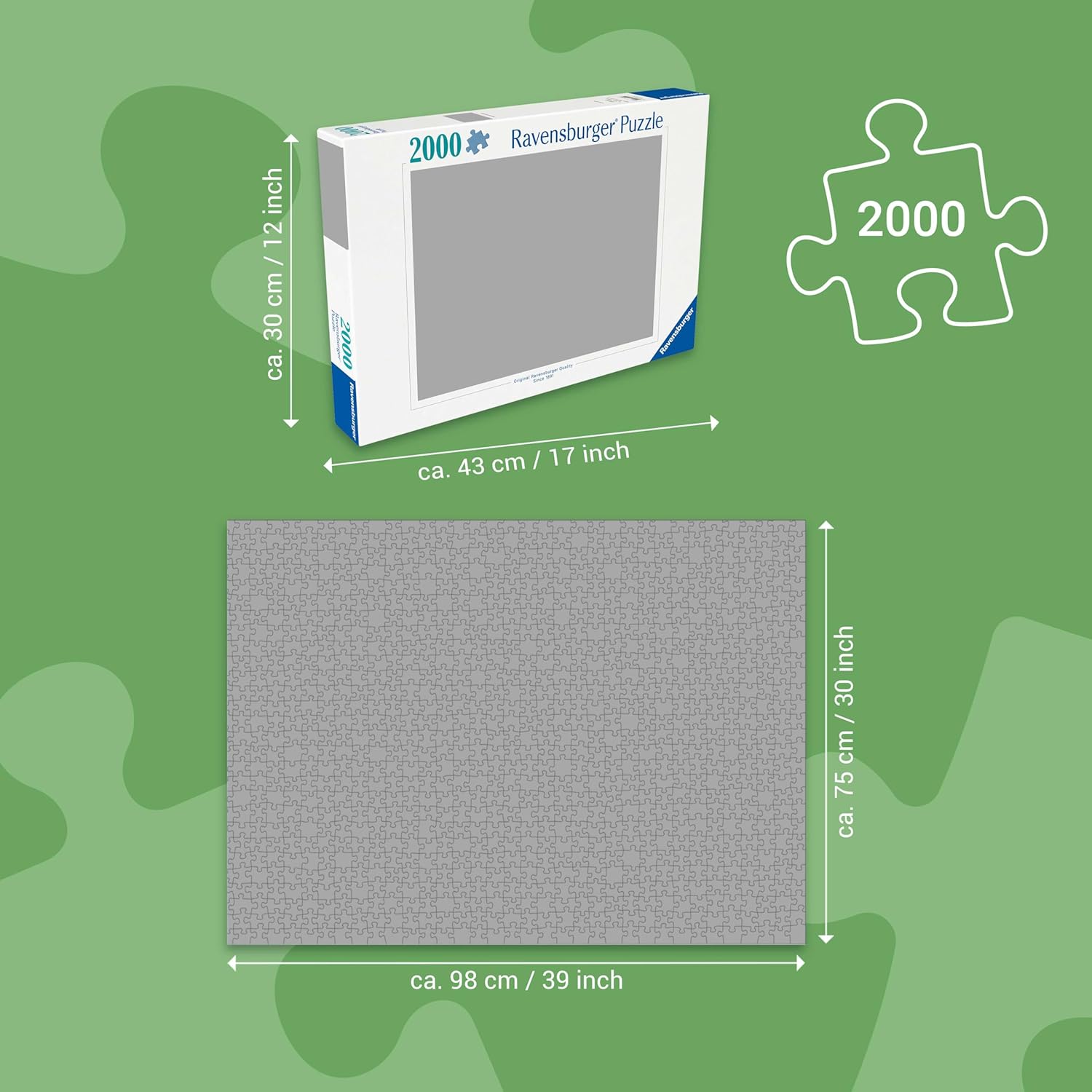 Detalle de Ravensburger Now & Then, Cove Manor Echoes 2000 Piece Jigsaw Puzzle
