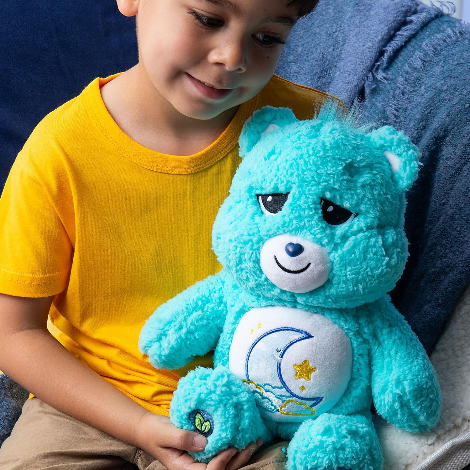 Thumbnail 3 de Basic Fun Care Bears Bedtime Bear 35cm Medium Plush (Blue) – cosy bedtime companion