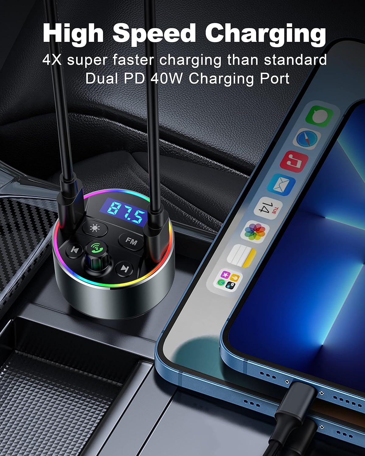 Thumbnail 1 de GUANDA Dual PD 40W USB‑C Car Charger
