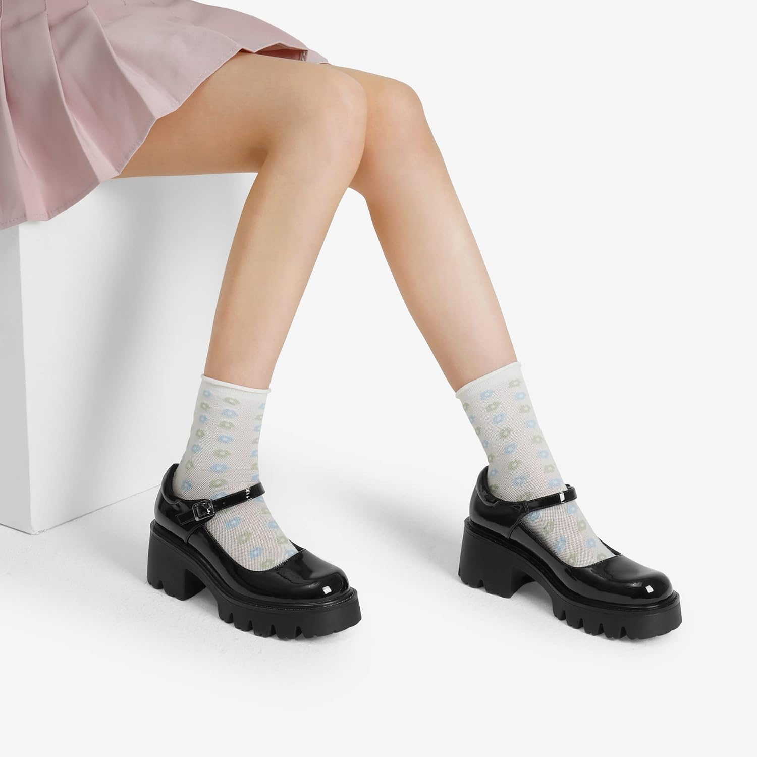 Thumbnail 1 de DREAM PAIRS Esther Mary Janes 2.6-inch heel 👠