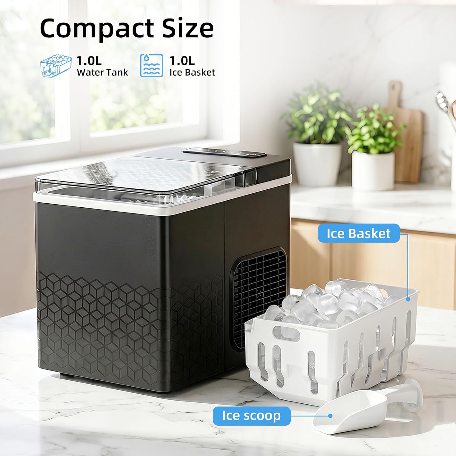Thumbnail 5 de Antarctic Star HZB-12/V Countertop Ice Maker, 27 Lbs/Day, Two Ice Sizes