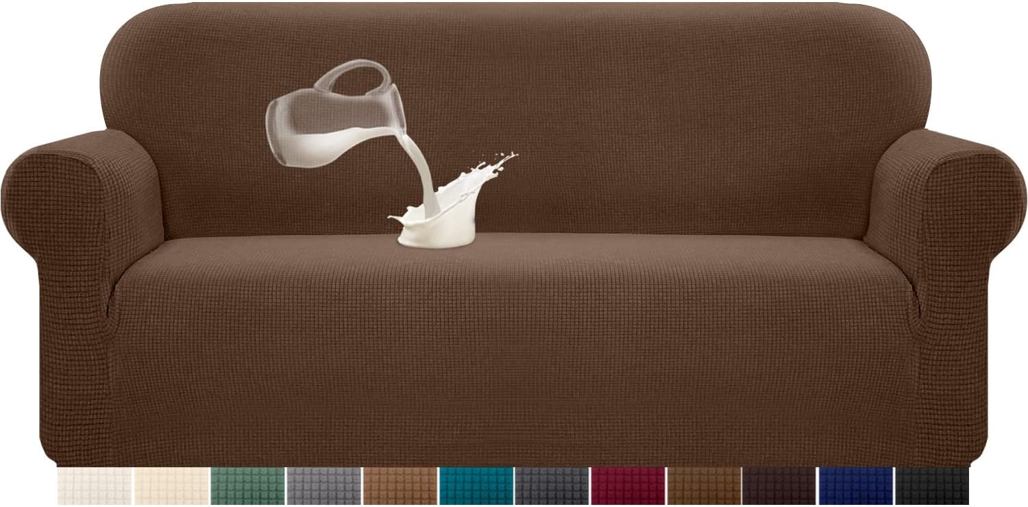 Detalle de Granbest Copridivano elasticizzato 3 posti, impermeabile, color caffè