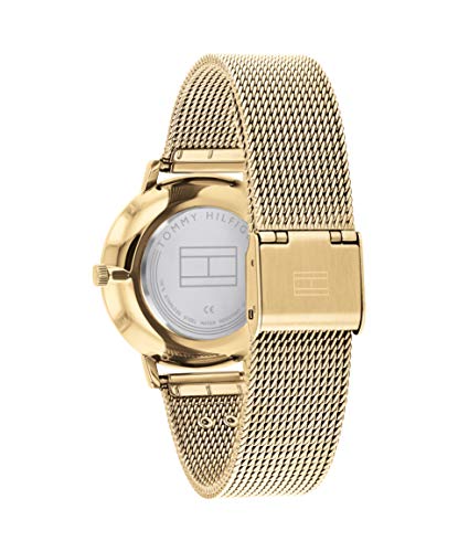 Detalle de Tommy Hilfiger Reloj Analógico de Mujer con Correa de Malla Dorada (1782286)