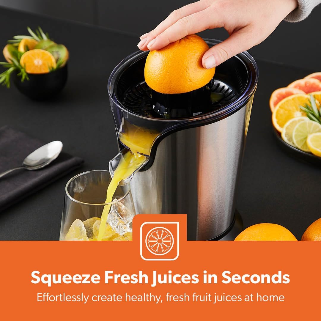 Thumbnail 4 de Geepas 100W Electric Citrus Juicer (Orange Juicer) with 2 Cones & Anti-Drip Spout