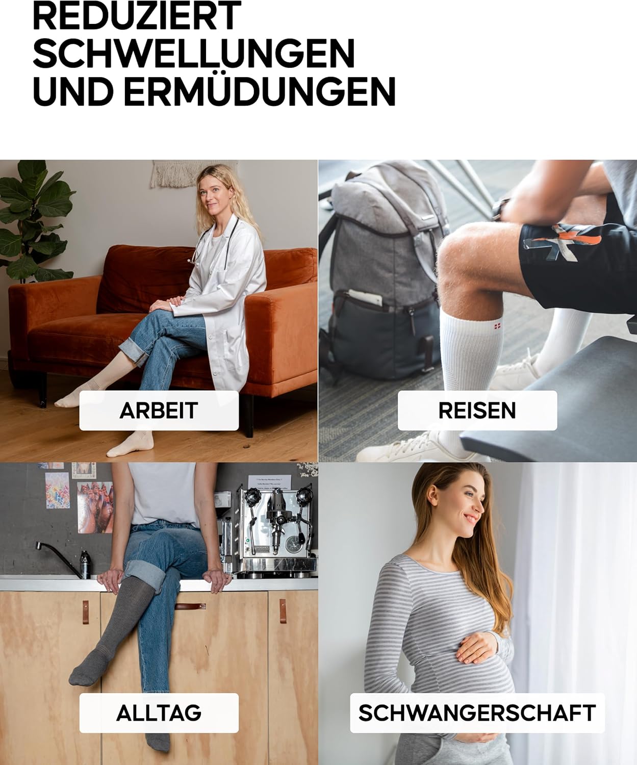 Thumbnail 3 de DANISH ENDURANCE Kompressionsstrümpfe 14–18 mmHg