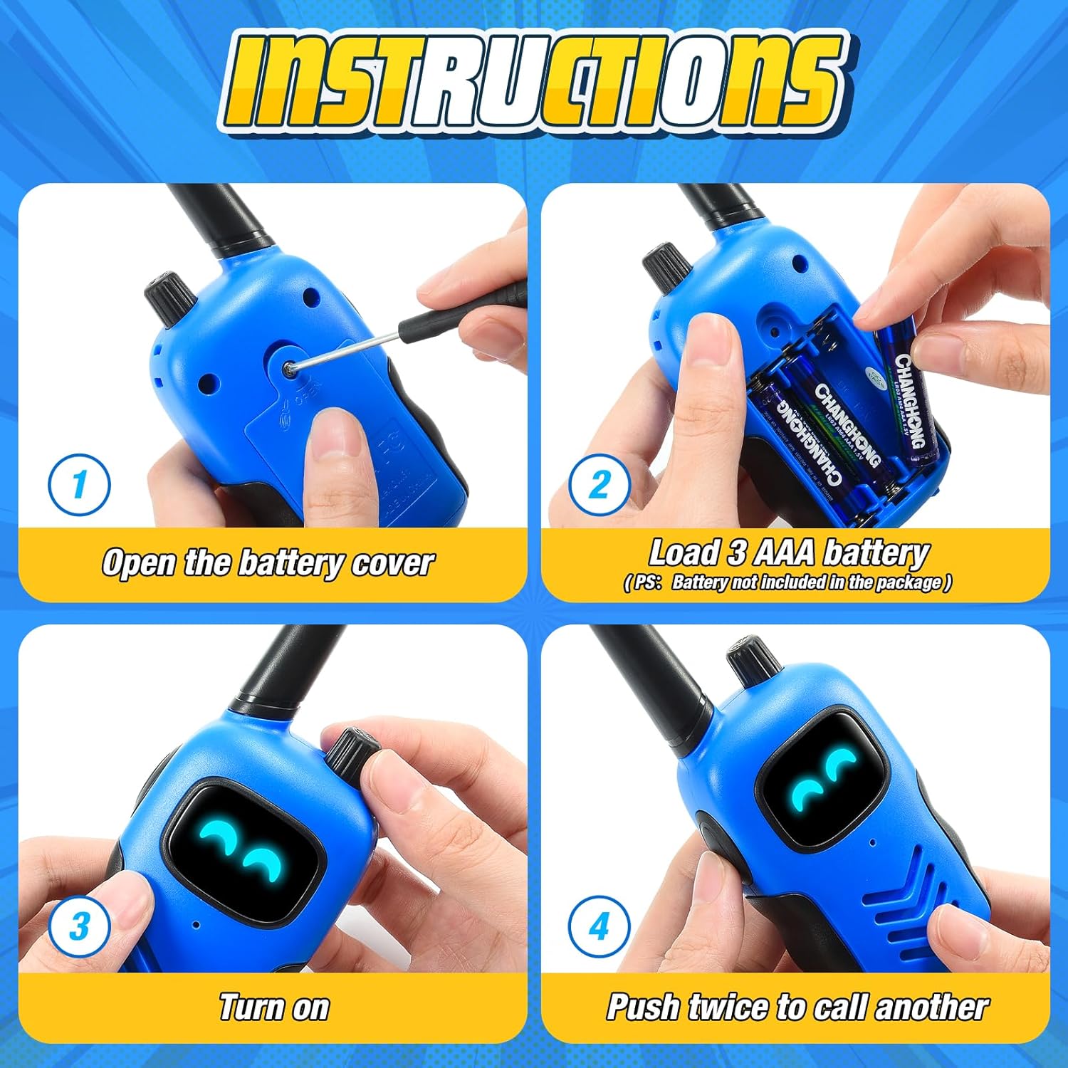 Thumbnail 5 de Grriopi Walkie Talkies for Kids aged 3–12