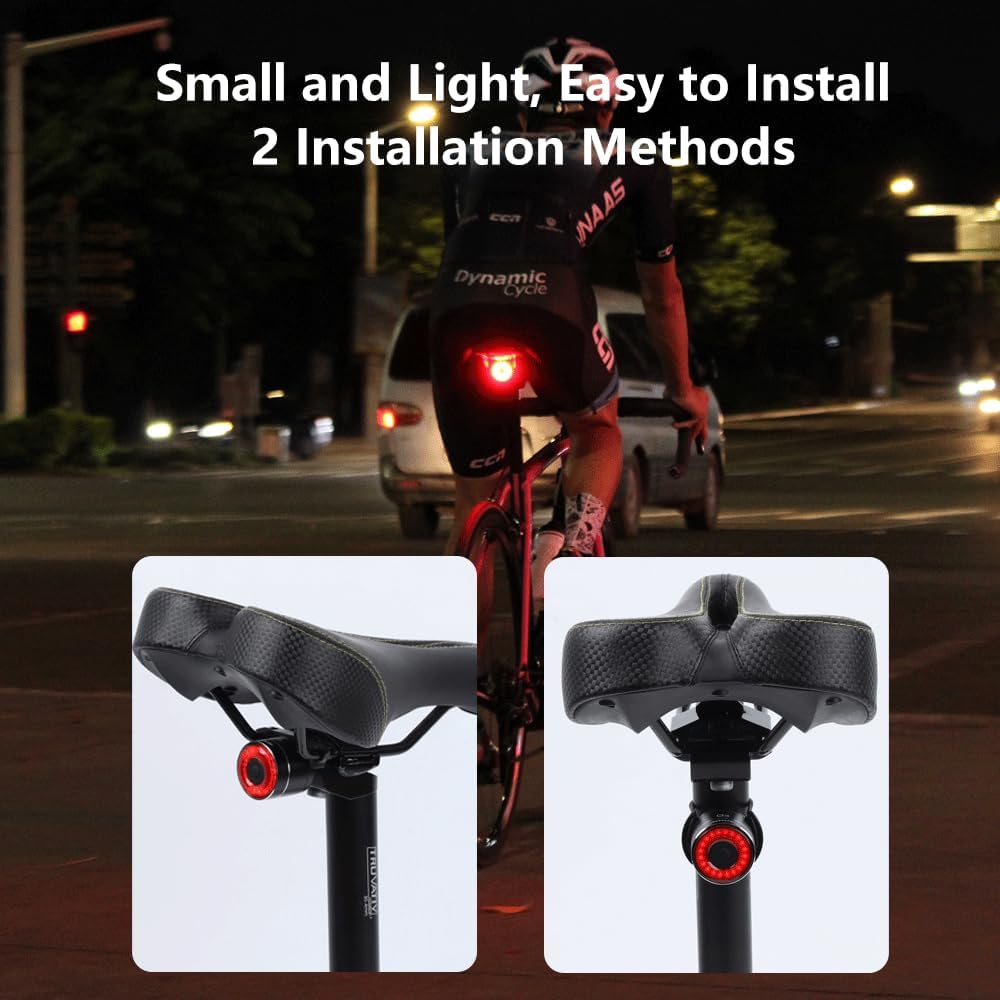 Thumbnail 6 de Fanale Posteriore per Bicicletta con Ricarica USB e Rilevamento Frenos – 4 Modalità, Impermeabile IPX6
