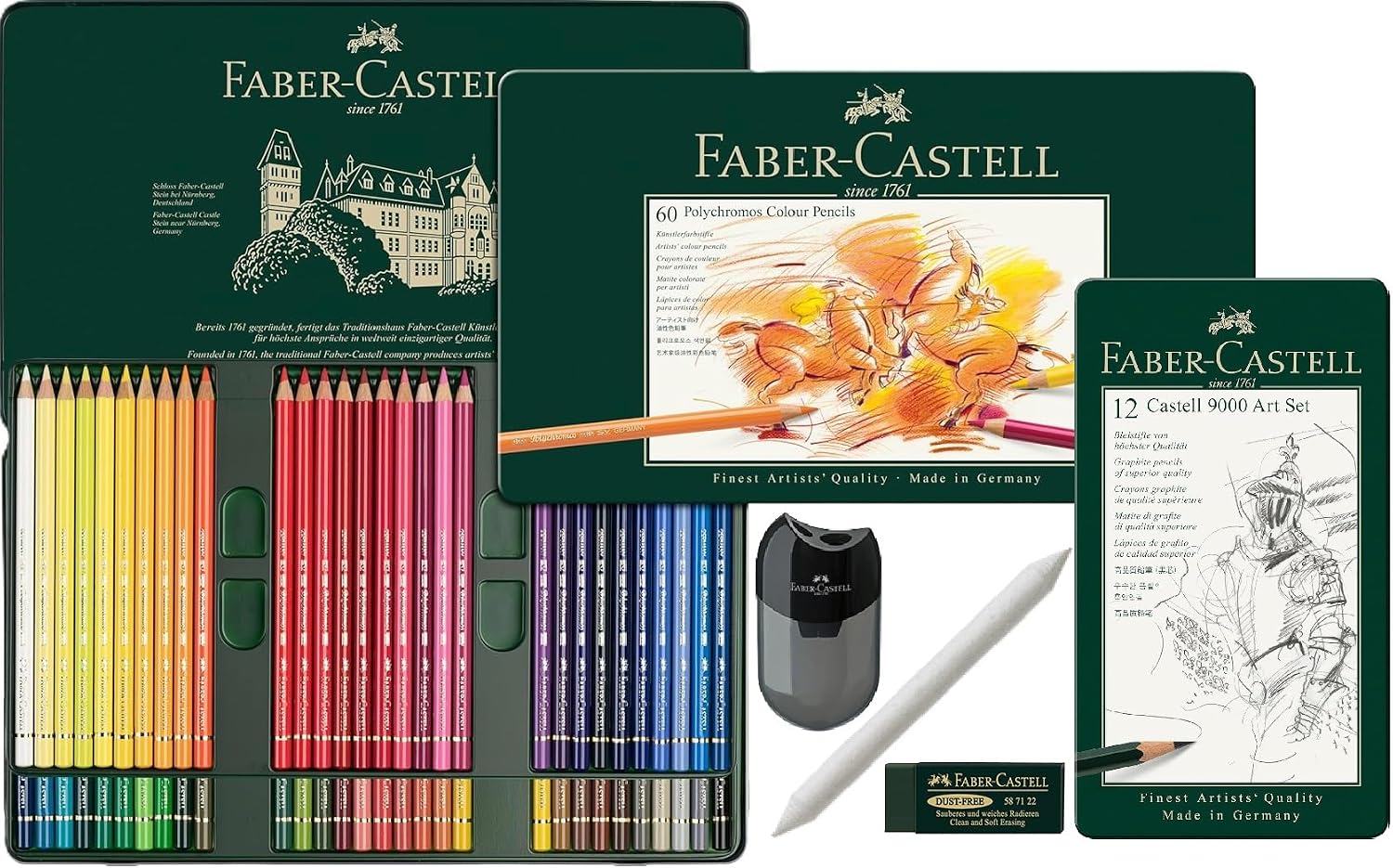 Detalle de FABER-CASTELL 114648 Aquarellstifte Goldfaber, 48-teiliges Bruchfestes Set im Metalletui
