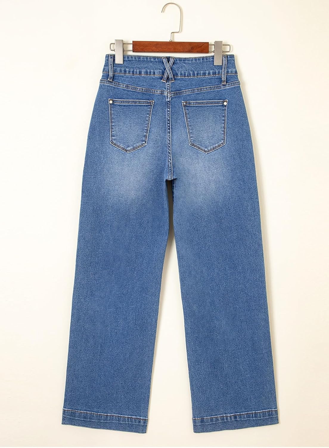 Thumbnail 5 de Astylish Women’s High-Waisted Wide-Leg Straight Jeans with Tummy Control