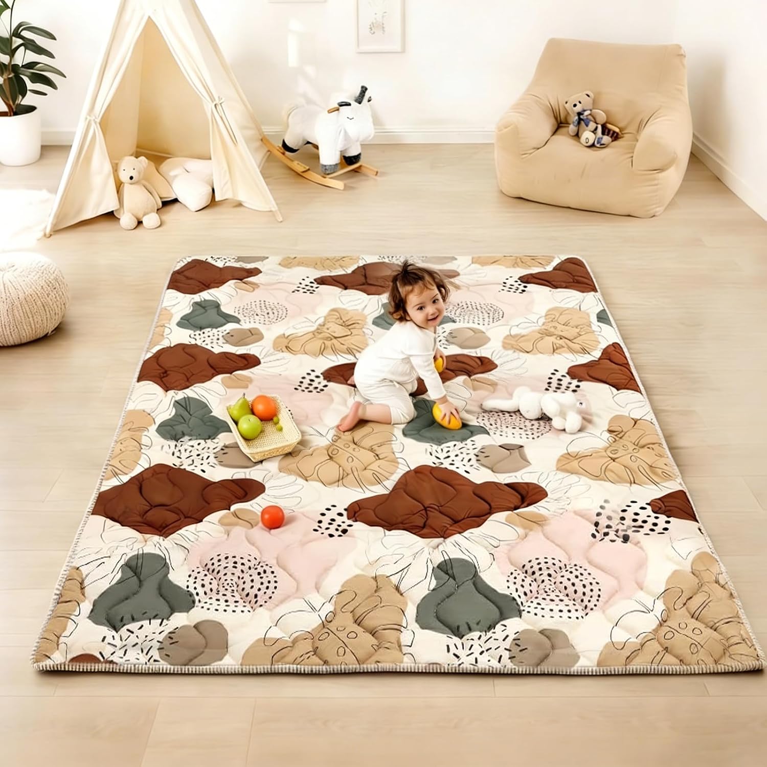 Detalle de Lambluefly Krabbelmatte Baby Faltbar