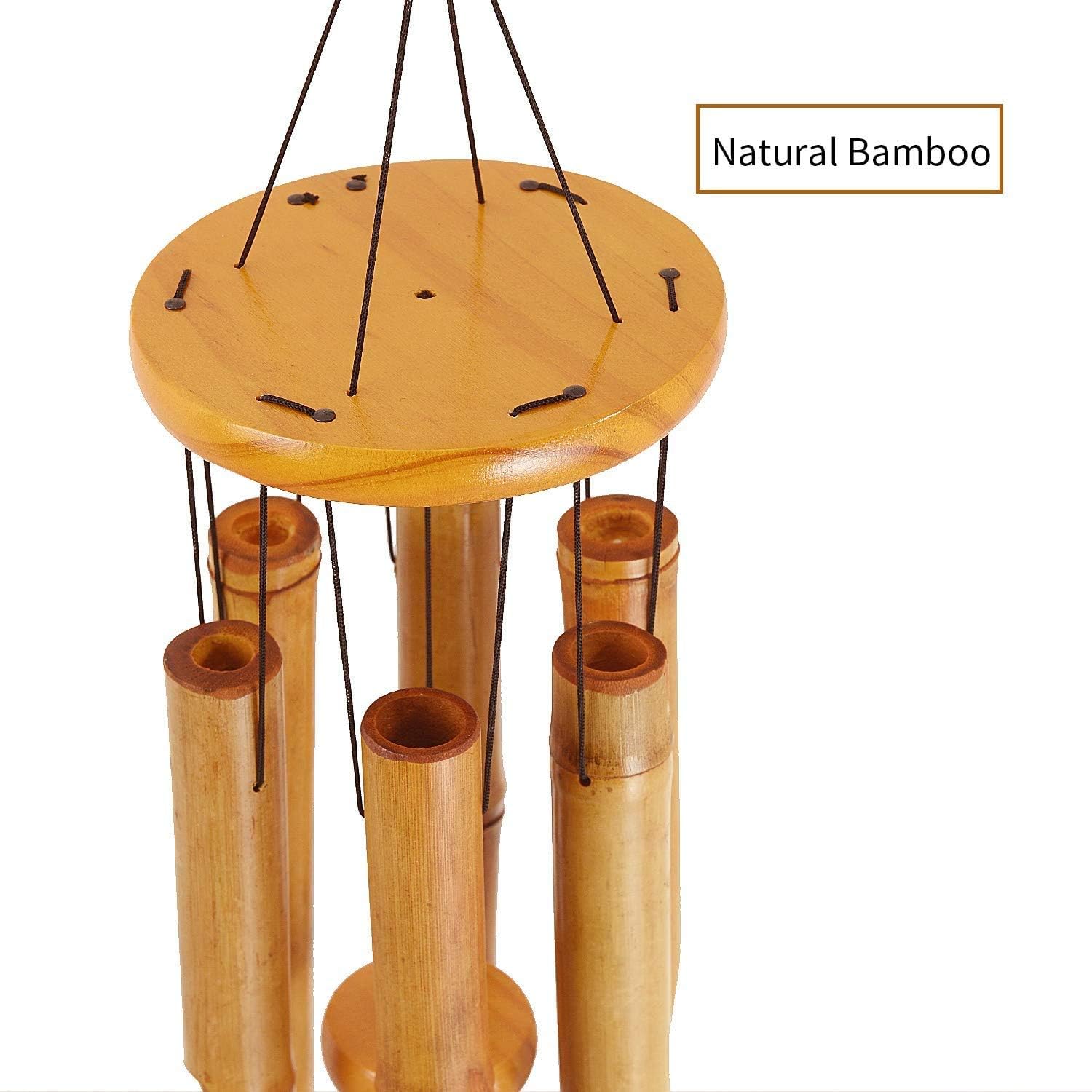 Thumbnail 2 de Rdutuok Bamboo Wind Chimes Memorial Wood Wind Chime (Large, 32 inch) for Garden & Home Décor