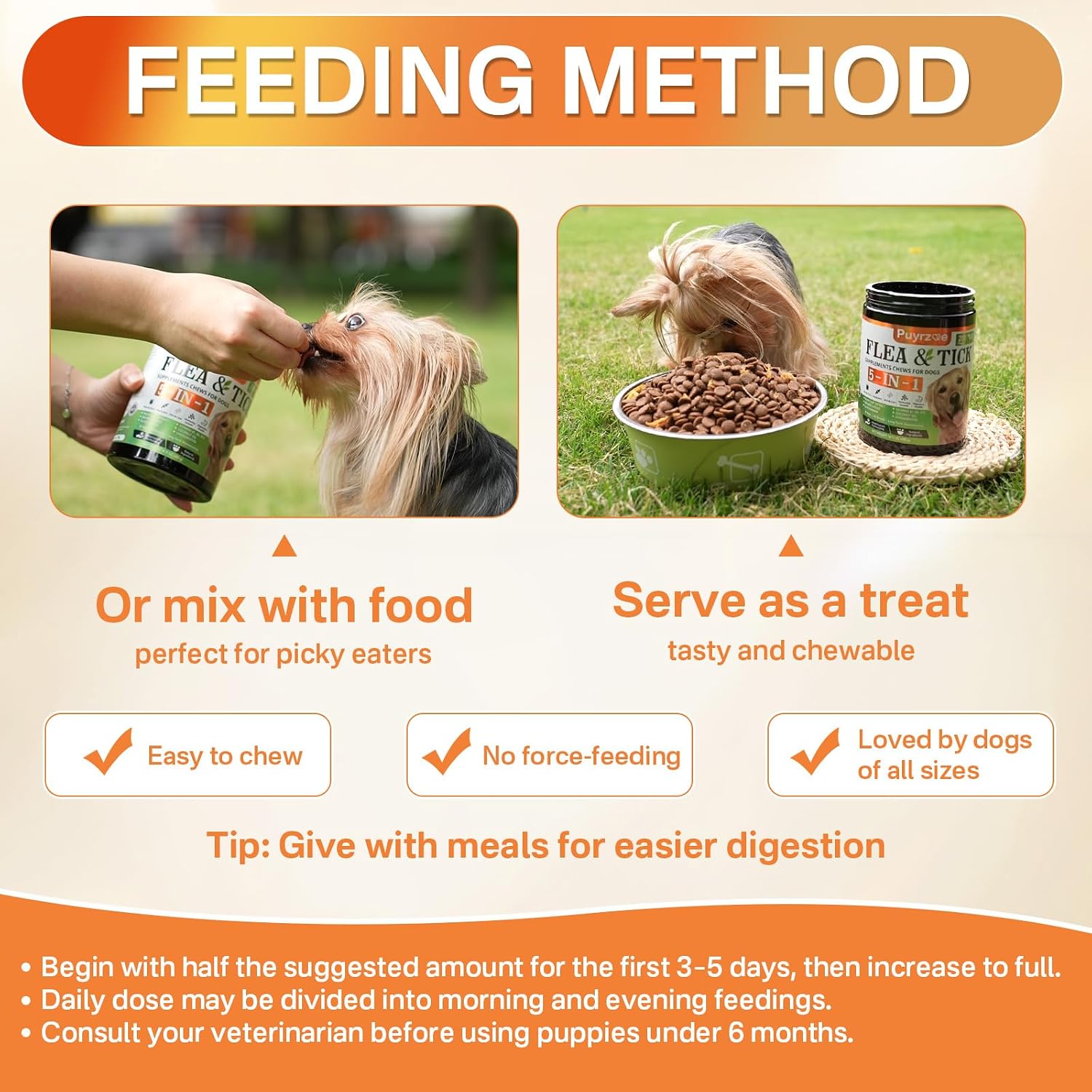 Thumbnail 6 de Puyrzoe Dog Flea and Tick Chews 5-in-1
