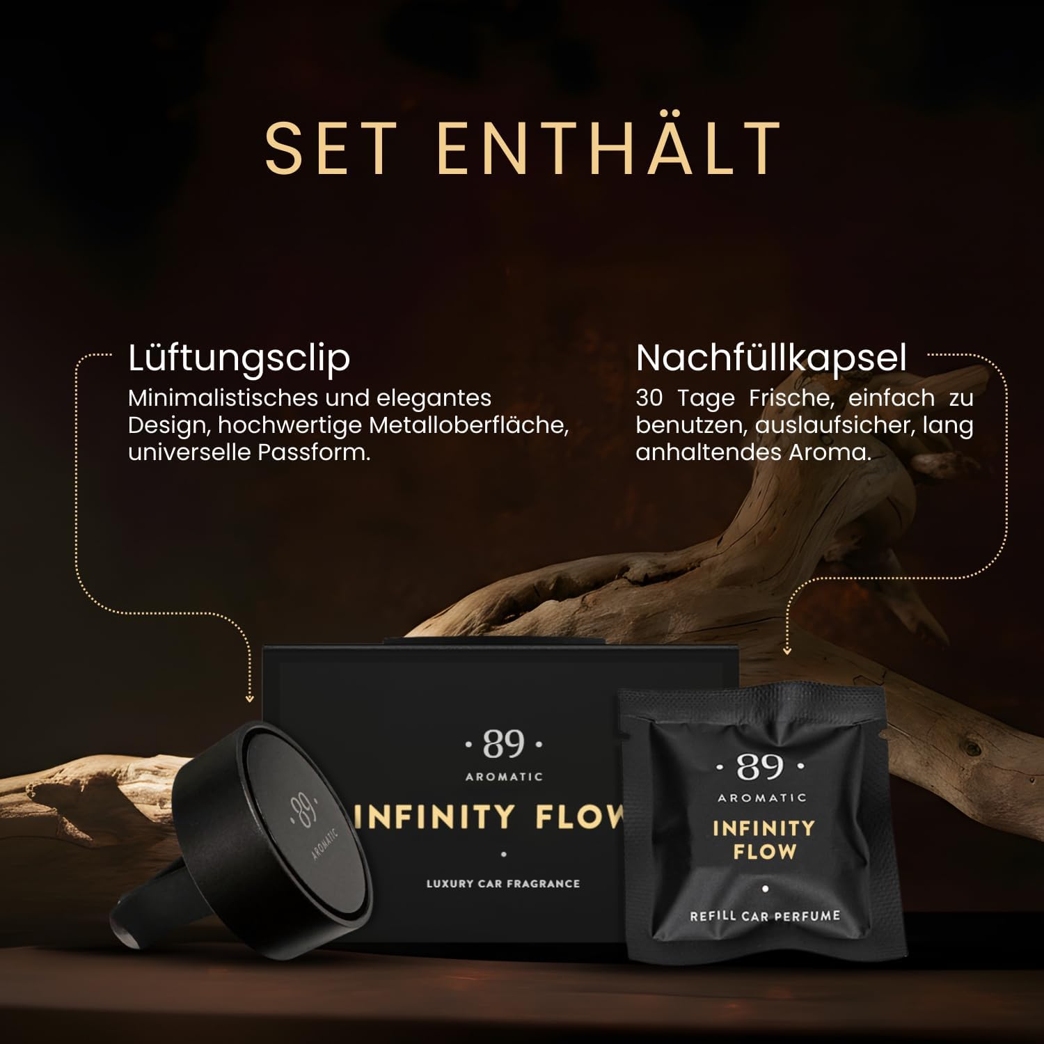 Detalle 2 de Aromatic InfinityFlow Autoduft Clip 30 Tage