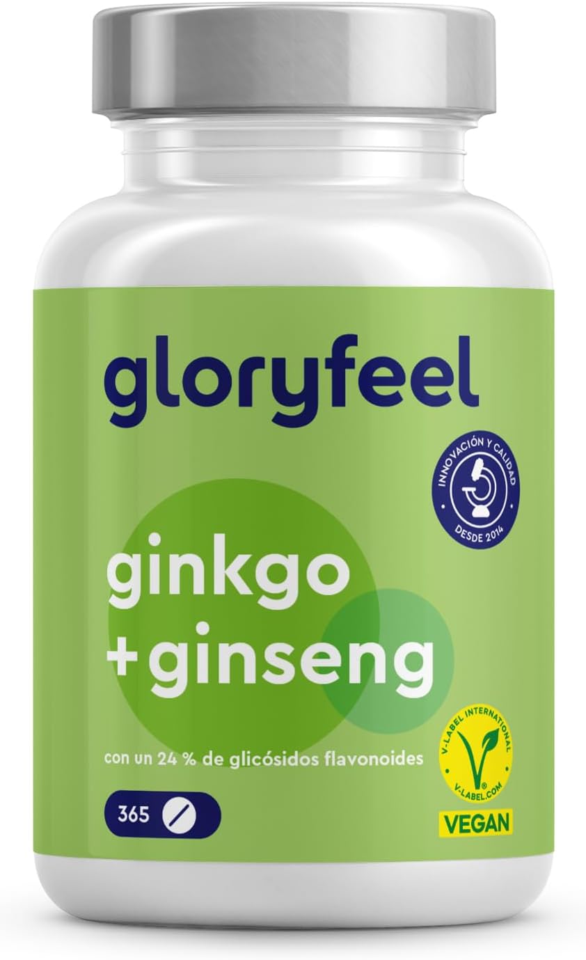 Detalle de Ginkgo + Ginseng 365 tabletas Suplemento vegetal