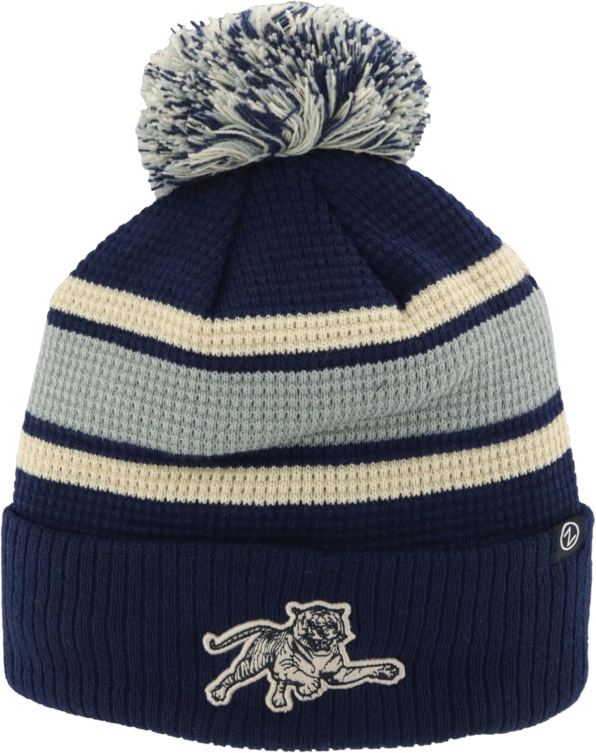 Detalle 2 de Michigan Wolverines NCAA Officially Licensed Waffle Knit Beanie by Zephyr
