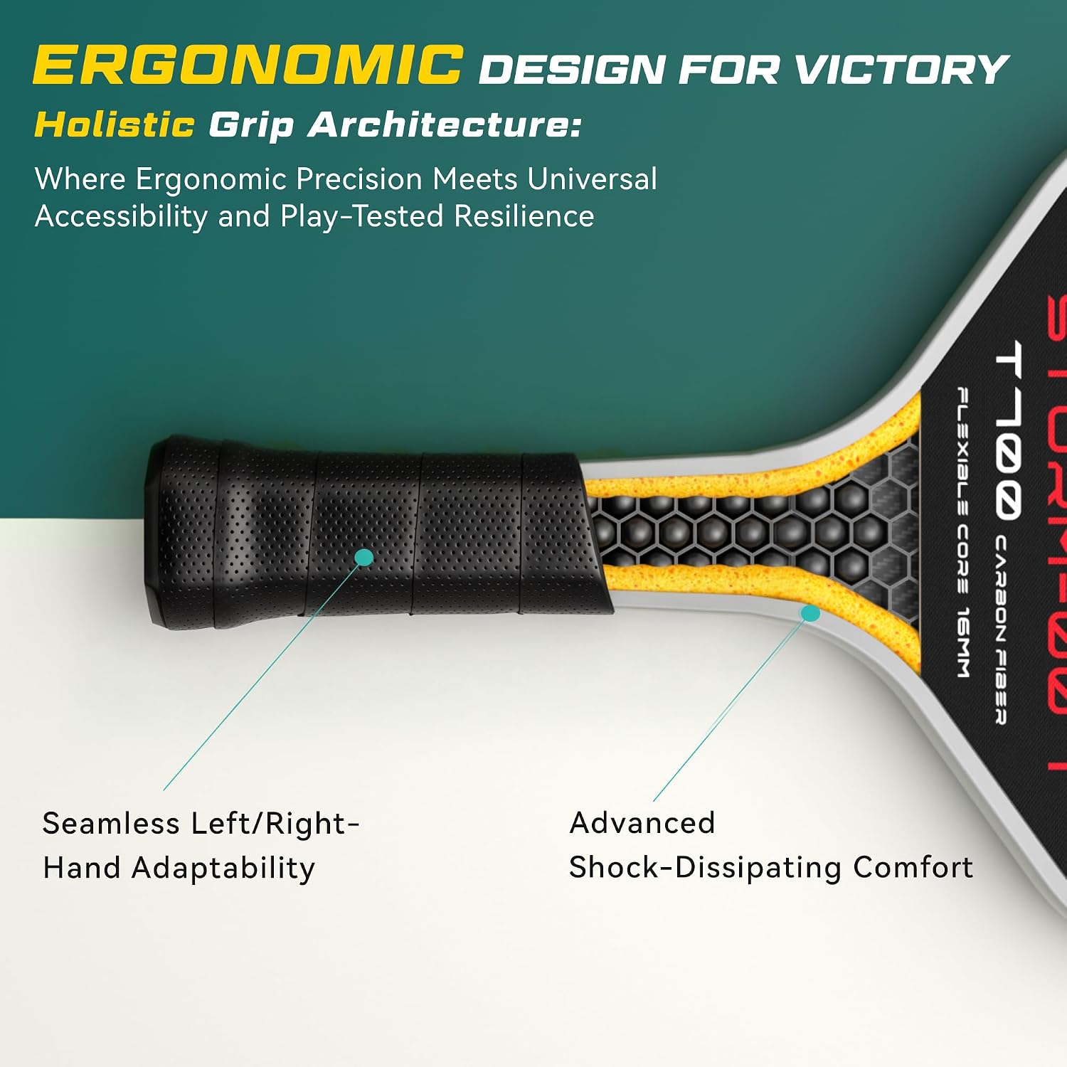 Thumbnail 6 de YVmove Pickleball Paddle Carbon Fibre