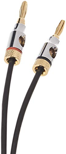 Thumbnail 2 de Amazon Basics Câble d’enceinte 16AWG avec embouts banane plaqués or (4 mm) – 1,8 m, CL2, 99,9 % sans oxygène
