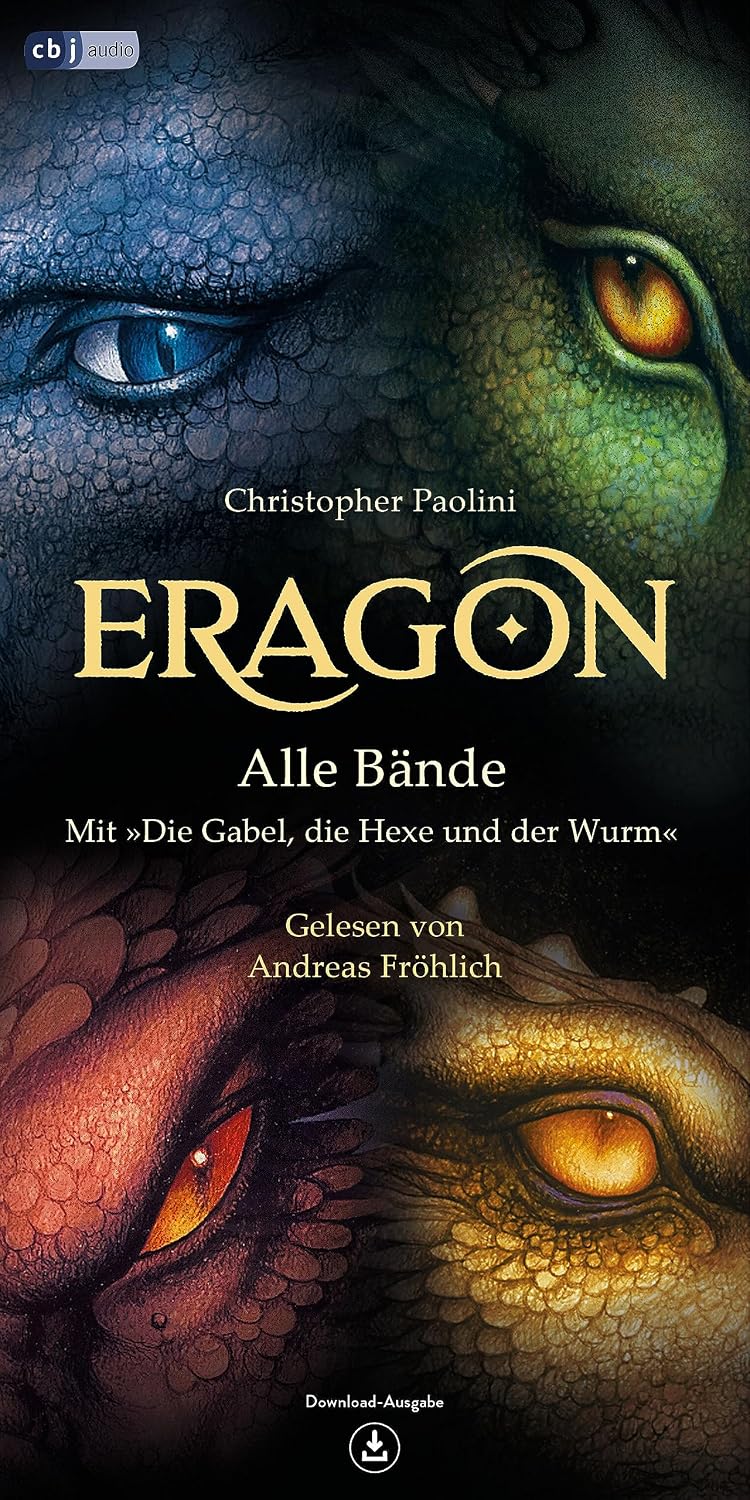 Thumbnail 2 de ERAGON-hoorboekbox met vier delen en Die Gabel, die Hexe und der Wurm