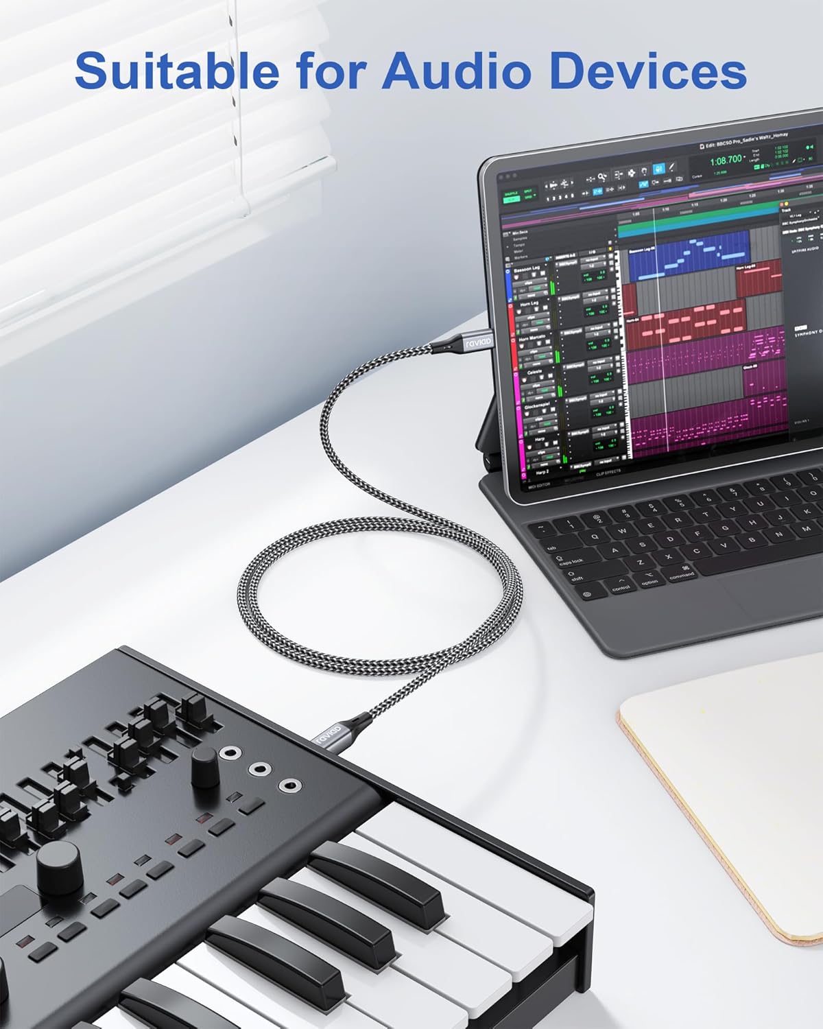 Thumbnail 6 de RAVIAD USB C Drucker Kabel 2M