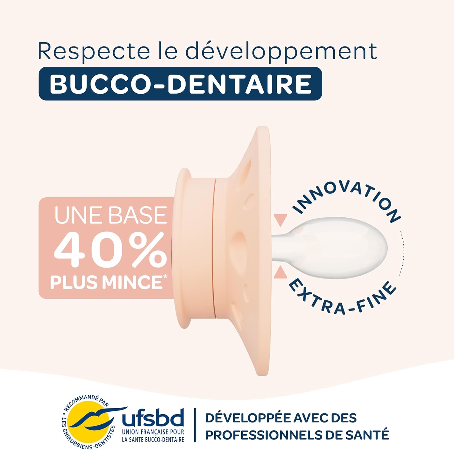 Thumbnail 2 de BIOLANE Tétines anatomiques extrafines (6–18 mois) – Rose et beige, silicone souple, réversibles