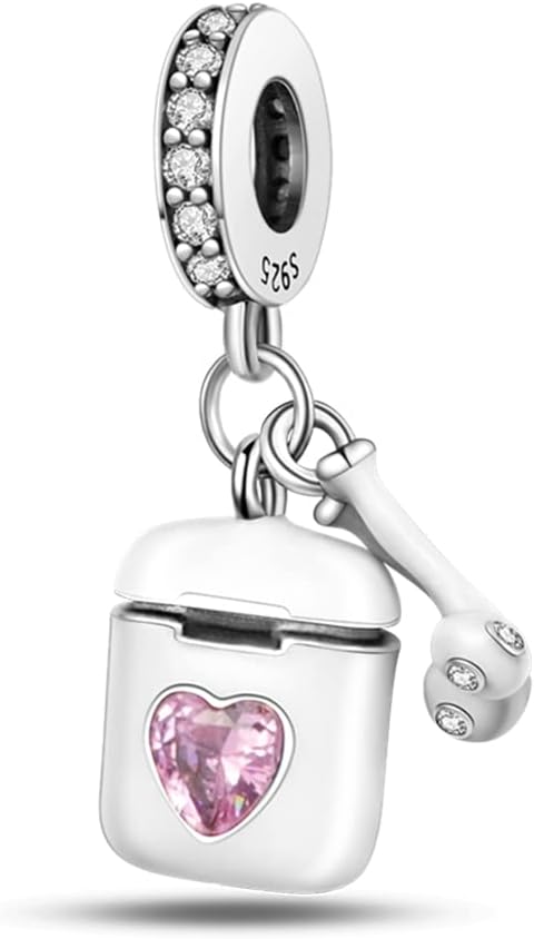 Thumbnail 6 de Pandach Damen Charm-Anhänger aus 925 Sterling Silber mit Zirkonia (für Armband & Halskette, kompatibel mit europäischen Charmen) C5