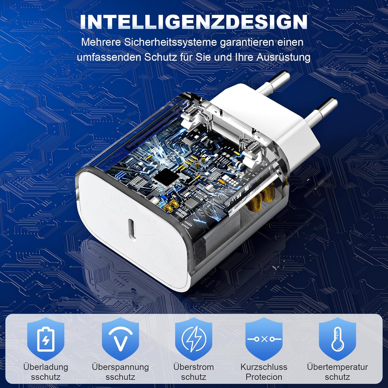 Thumbnail 4 de Apple iPhone Ladekabel 25W MFi-Zertifiziert 2er Pack