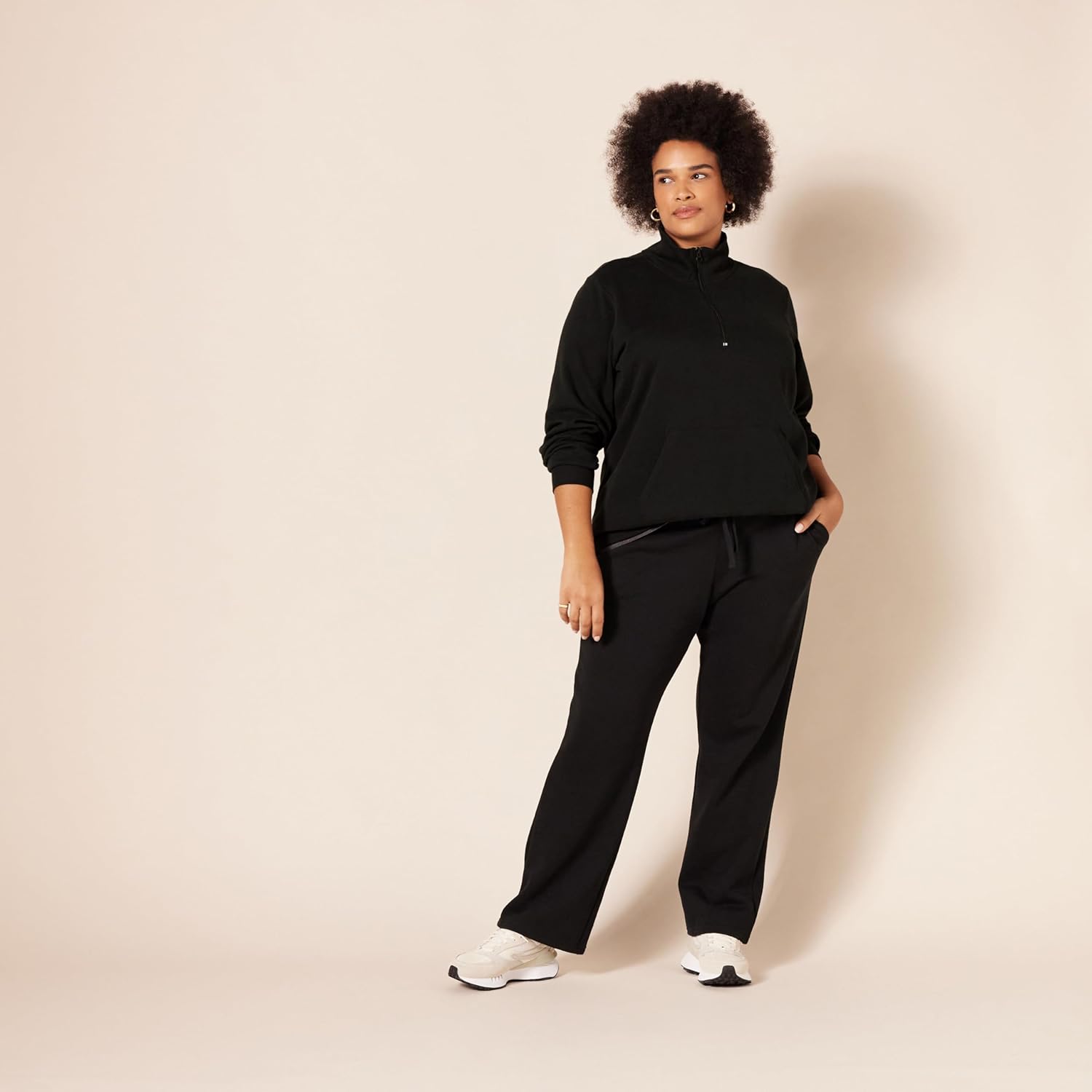 Thumbnail 6 de Women’s Long-Sleeve Fleece Quarter-Zip Jumper (Plus Sizes) by Amazon Essentials