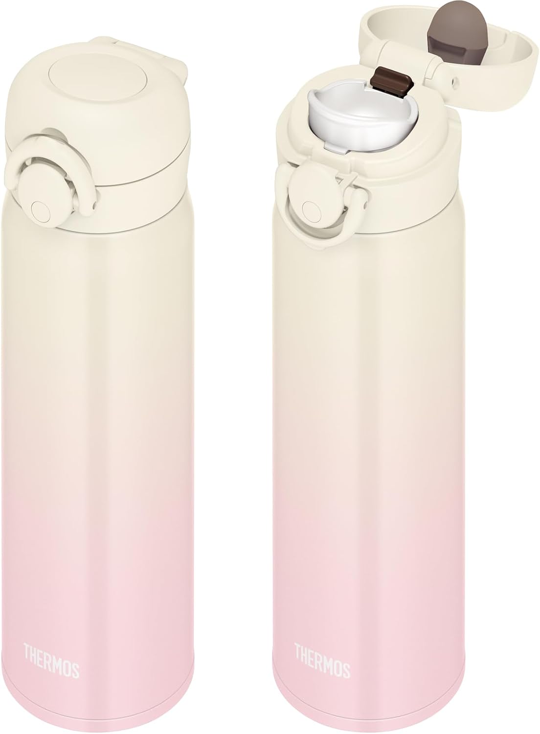 Detalle 2 de サーモス JNR-503LTD 真空断熱ケータイマグ 500ml アイボリーピンク ワンタッチオープン