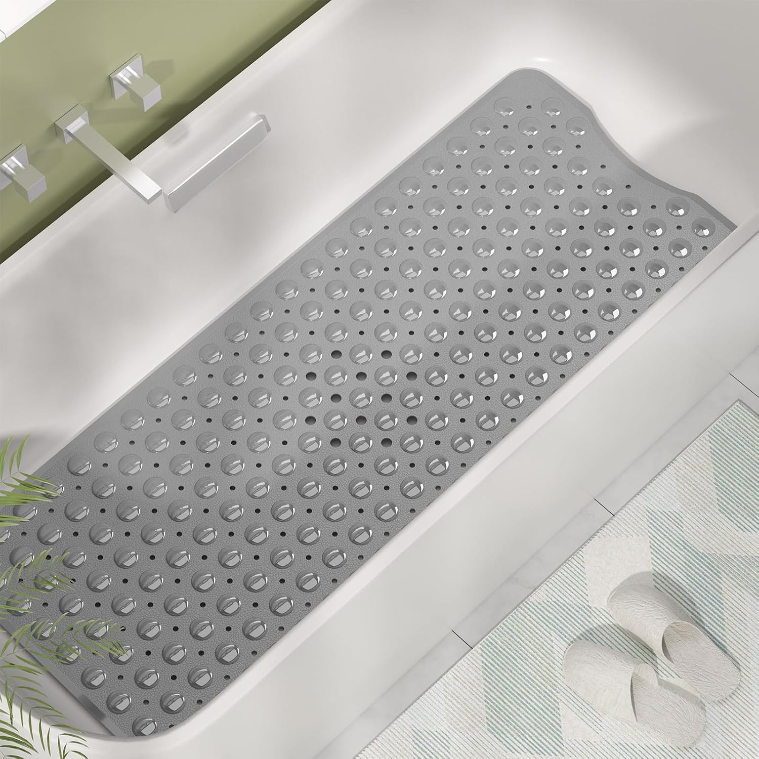 Detalle de AmazerBath shower mat 40 x 16 inches