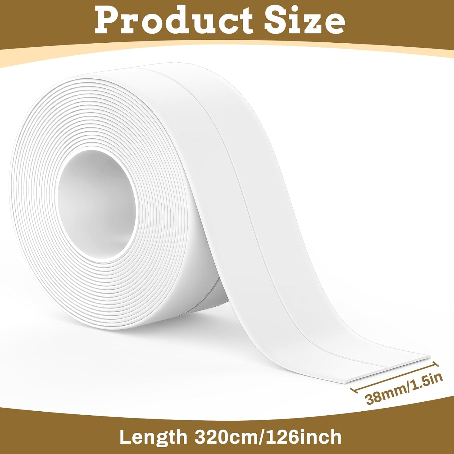 Thumbnail 1 de Fixmend Bath Sealant Strip 126in for Bathroom