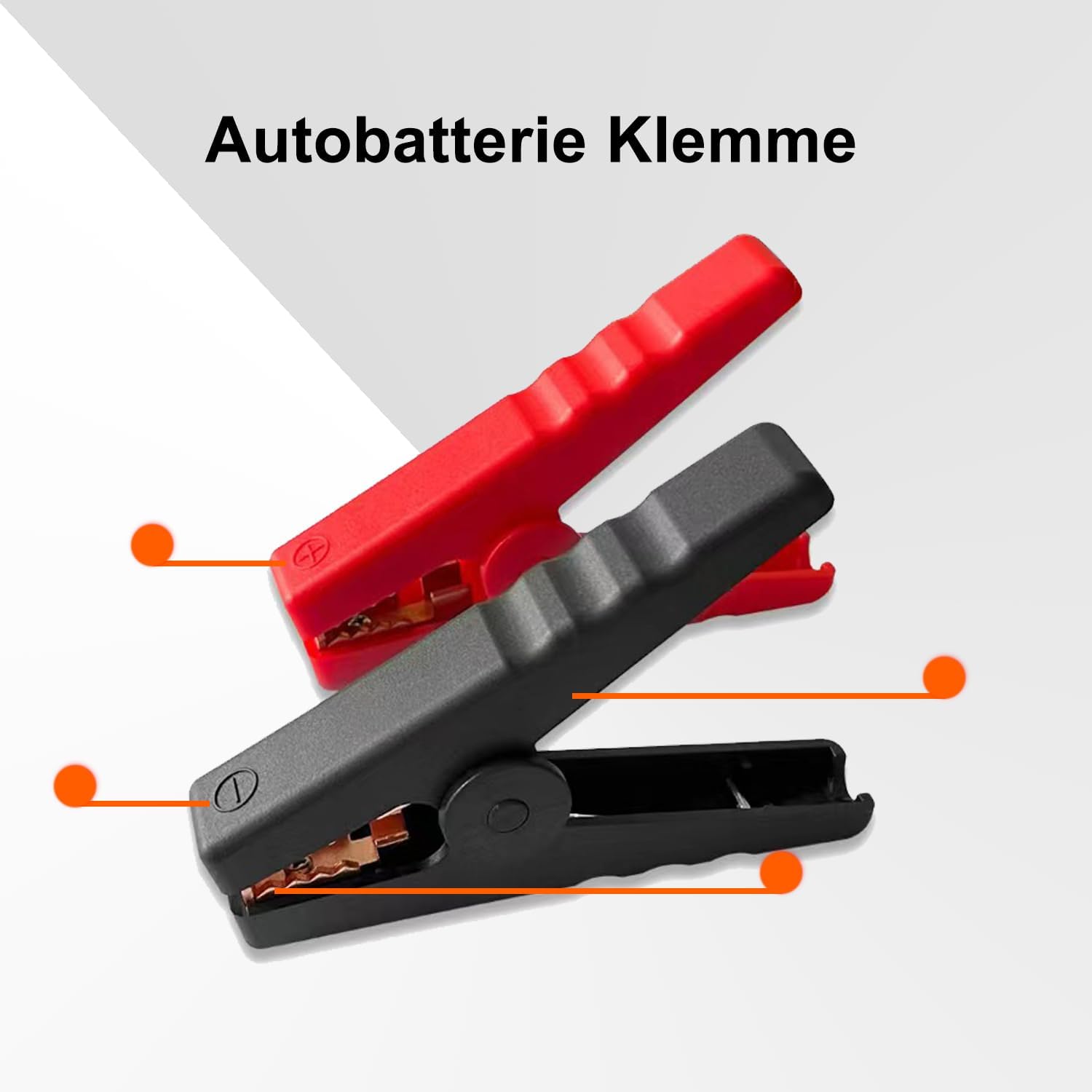 Detalle 2 de RGBer® Zigarettenanzünder Steckdose – 12V Steckdose mit Batterieklemmen für Auto, Wohnmobil, Boot