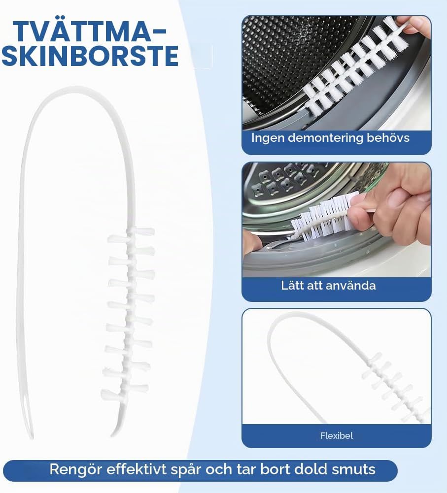 Detalle 1 de ANOMM 5603018 rengöringsborstset för tvättmaskin, 6 delar