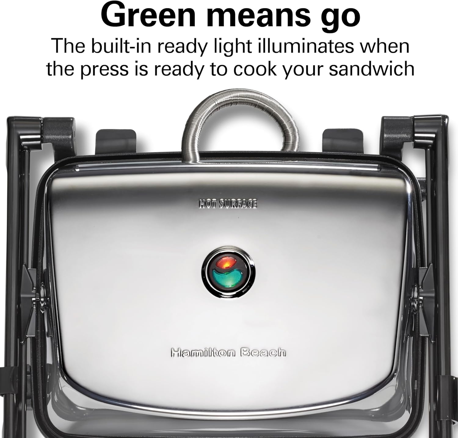 Thumbnail 6 de Hamilton Beach Panini Press & Indoor Grill 8" x 10" Chrome 🍔