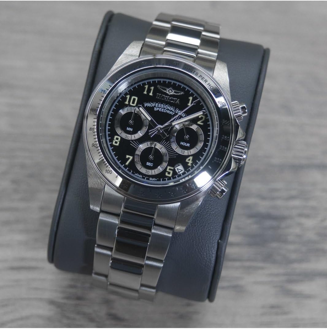 Thumbnail 1 de Invicta Speedway Montre Homme 39 mm - Mouvement Quartz, Acier Inoxydable
