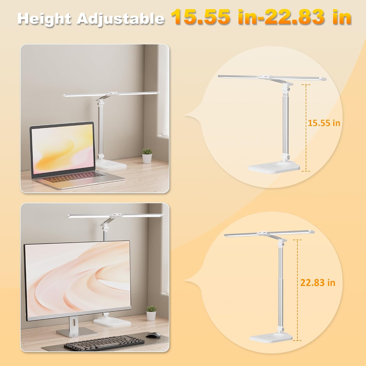 Detalle 2 de LED Desk Lamp, Dual-Head