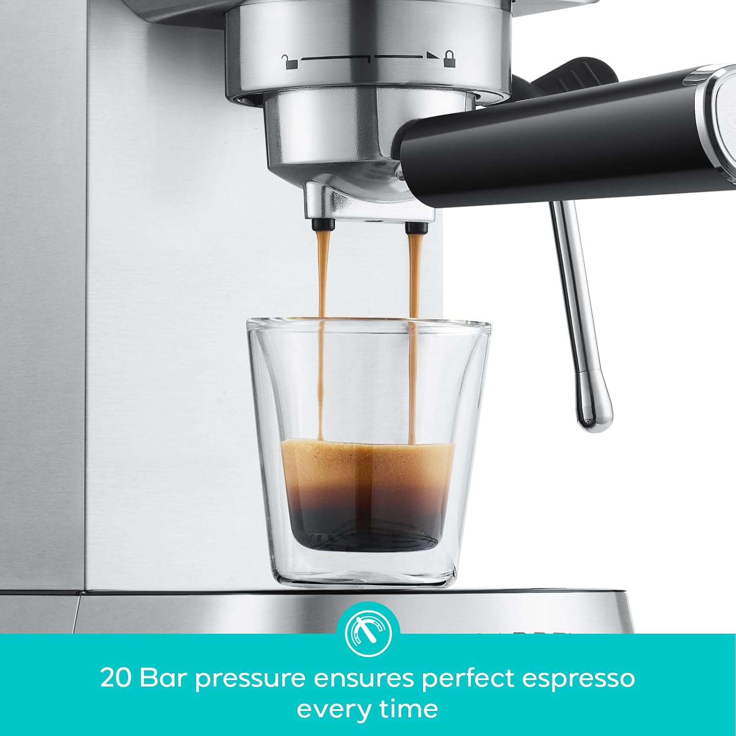 Thumbnail 1 de CASABREWS CM5418BC-UL Compact Espresso Machine, 20-Bar Pump and Steam Wand