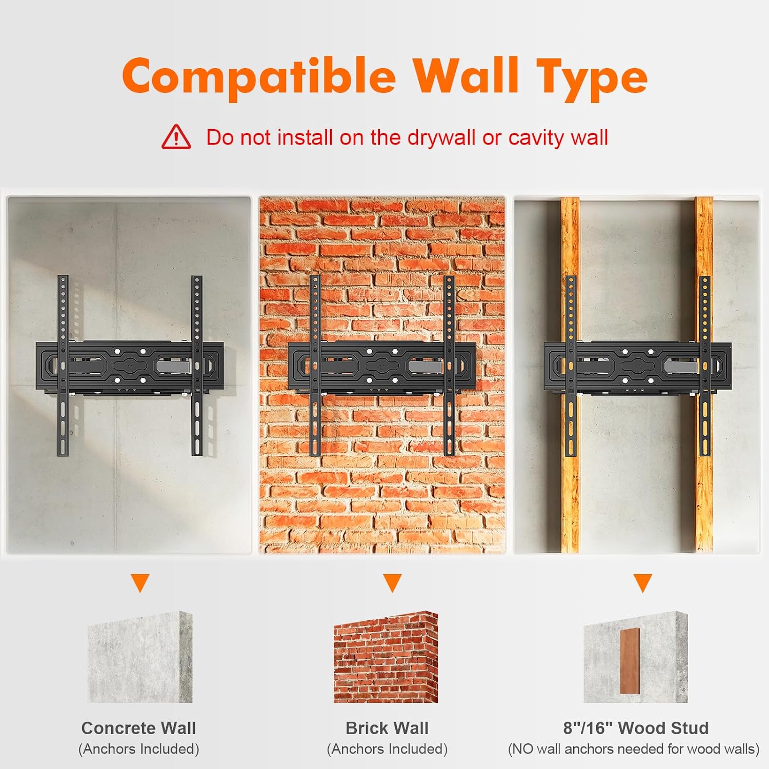 Thumbnail 6 de GRIFEMA GB1006-4 Full Motion TV Wall Mount, Dual Arms, 110 lb Capacity