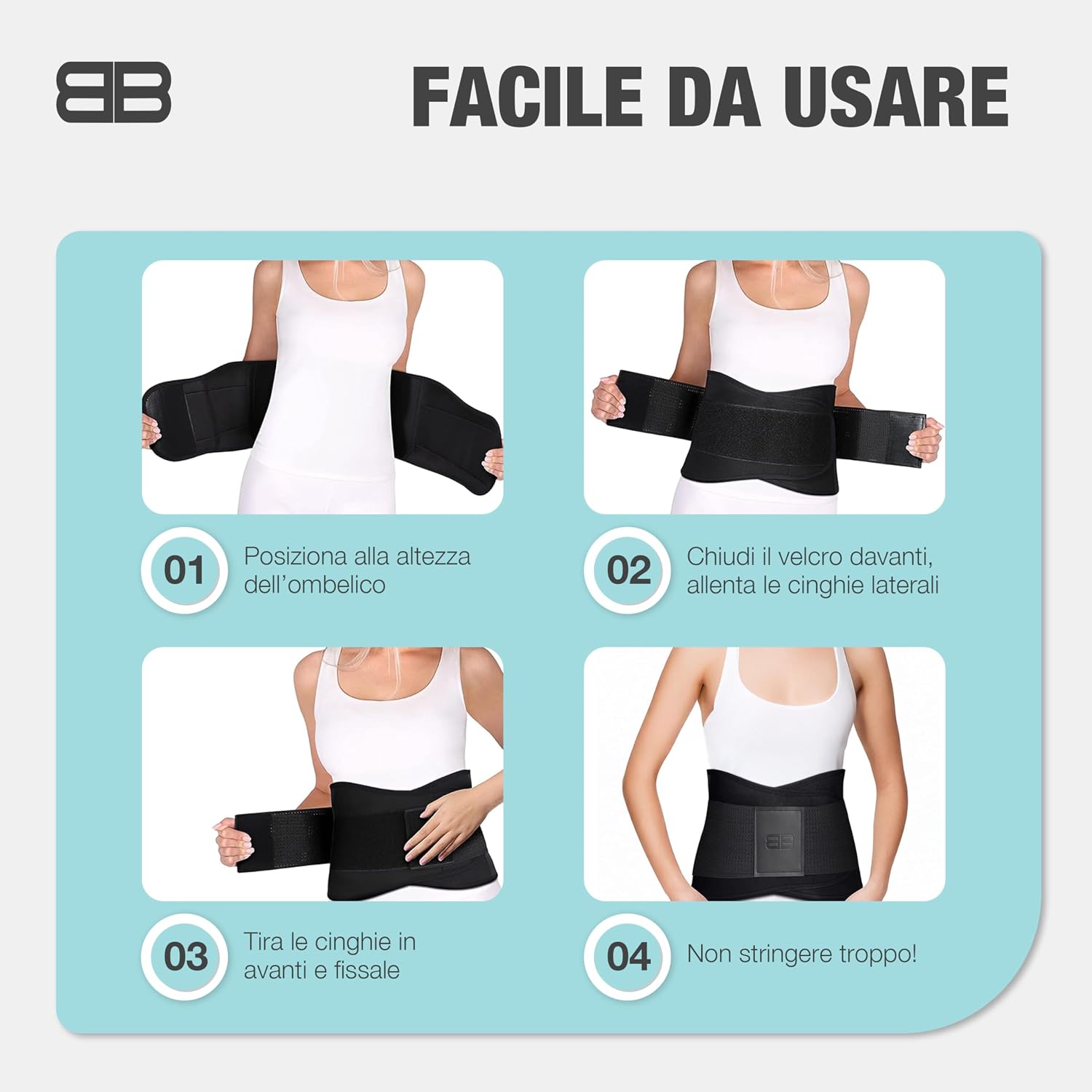 Thumbnail 6 de BACK BODYGUARD fascia lombare con supporto per la schiena (corsetto lombare) per uomo e donna
