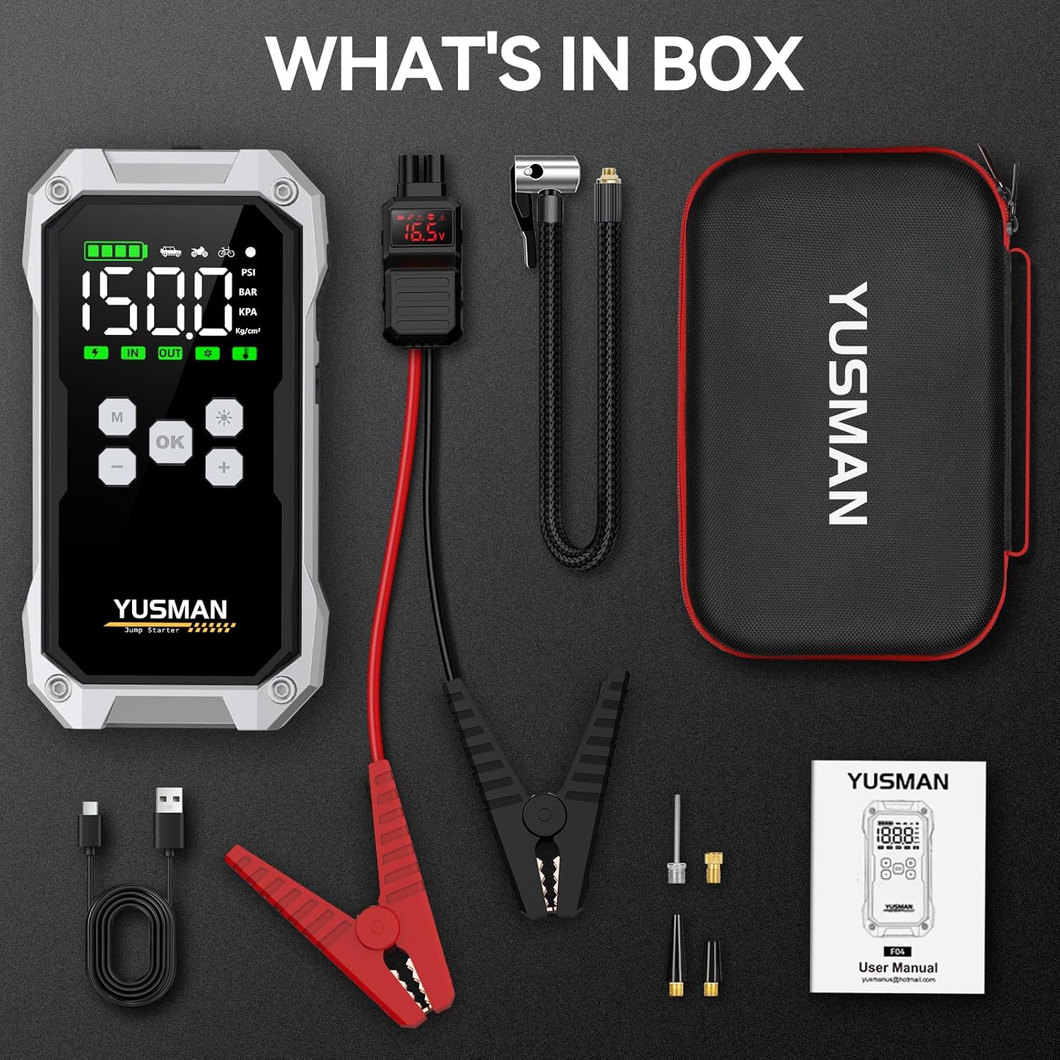 Thumbnail 6 de YUSMAN 7000A Jump Starter with 150PSI Compressor