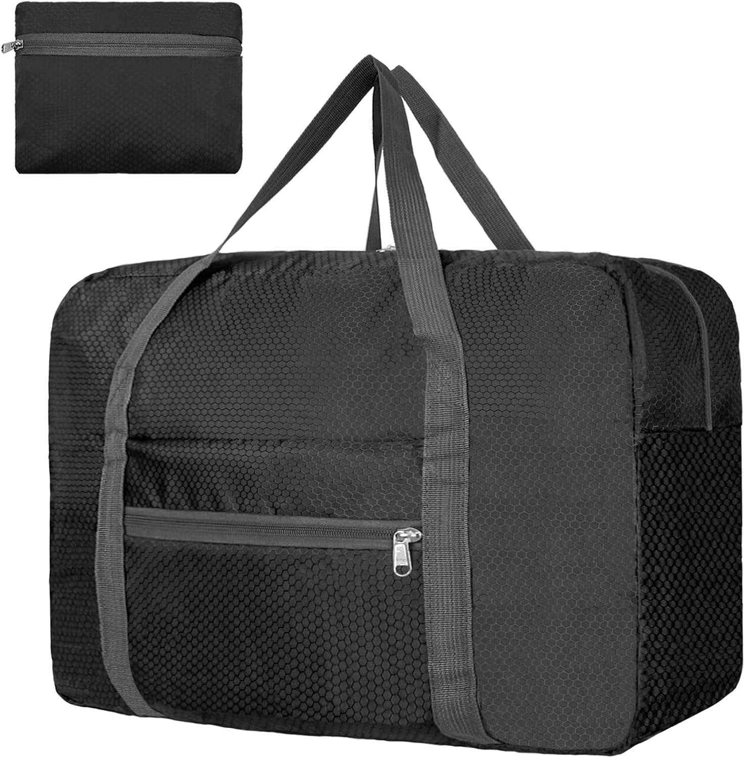 Detalle de for Easyjet Airlines Cabin Bag 45x36x20 – 30L Underseat Carry-On Duffel (Black, Foldable)