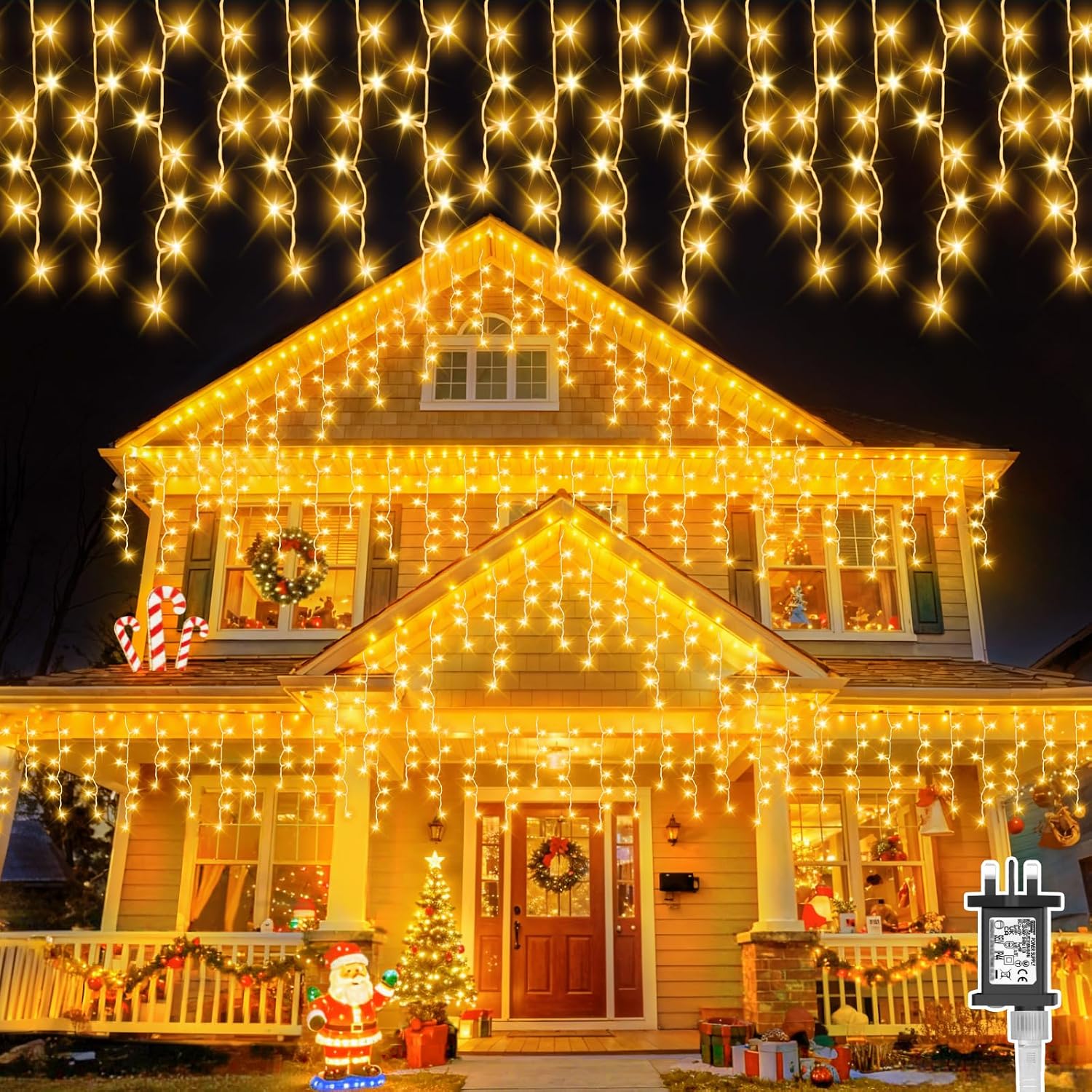 Detalle de Gcstnn 20M icicle lights Warm White 🎄