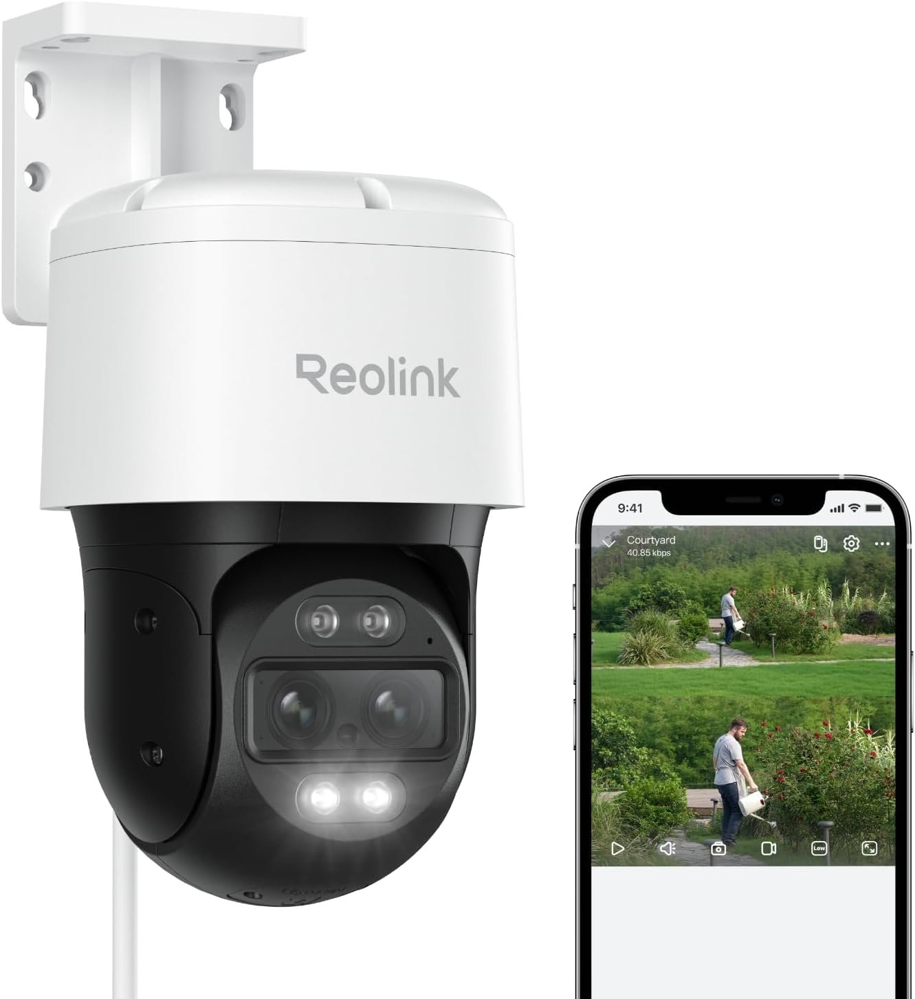 Detalle de REOLINK TrackMix PoE Dual-Lens PTZ Security Camera, 4K, 6X Hybrid Zoom