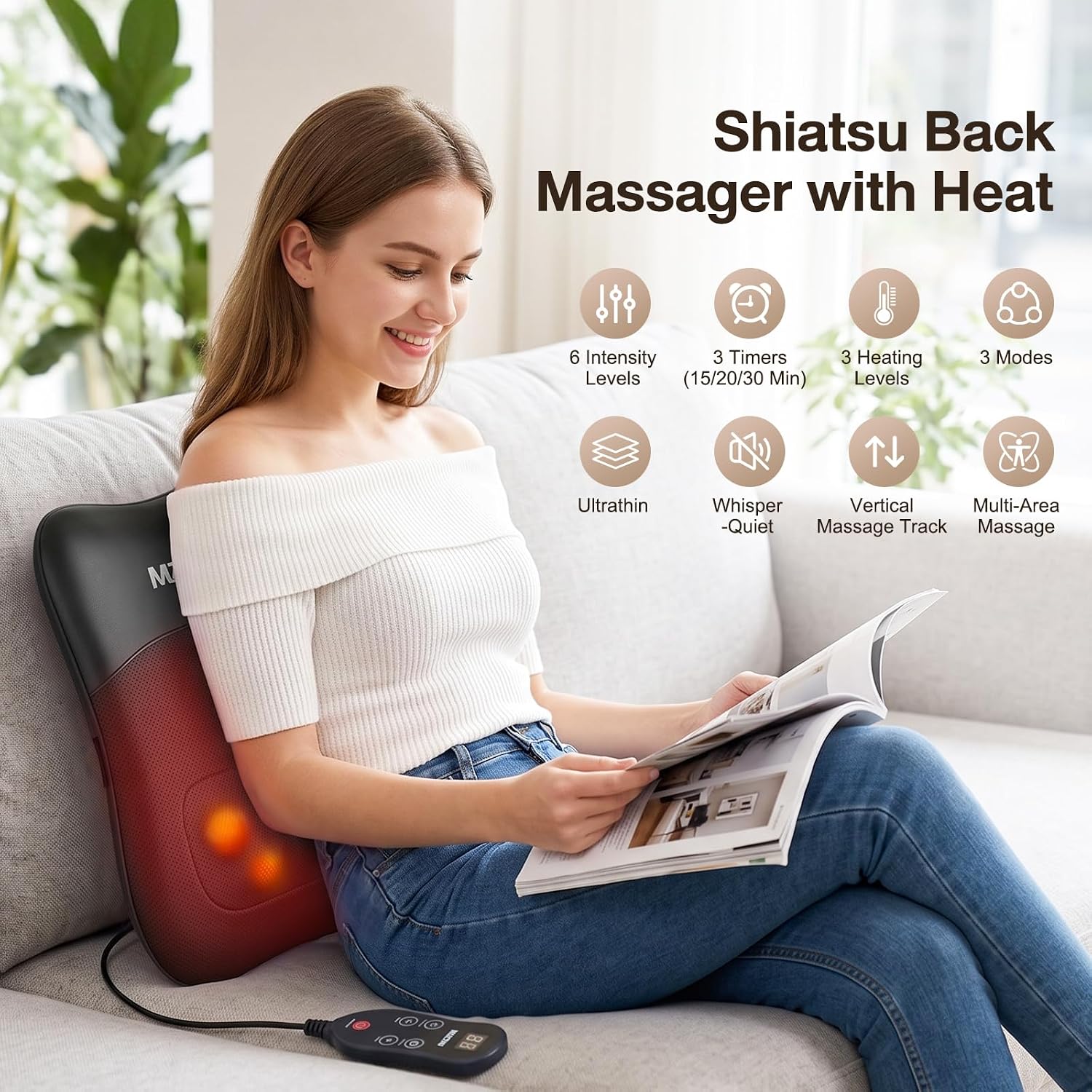 Detalle de MZCNU Back Massager 0.75-Inch