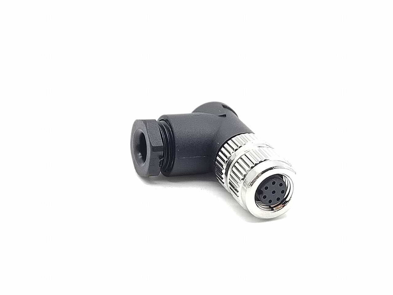 Detalle de Elecbee EB-400-8038-H M8コネクタ 8ピンメスAコード・直角・ねじ式