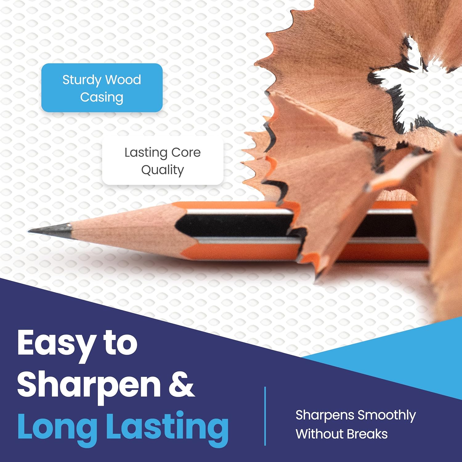 Detalle 2 de Eziglide HB graphite school pencils 150 pack
