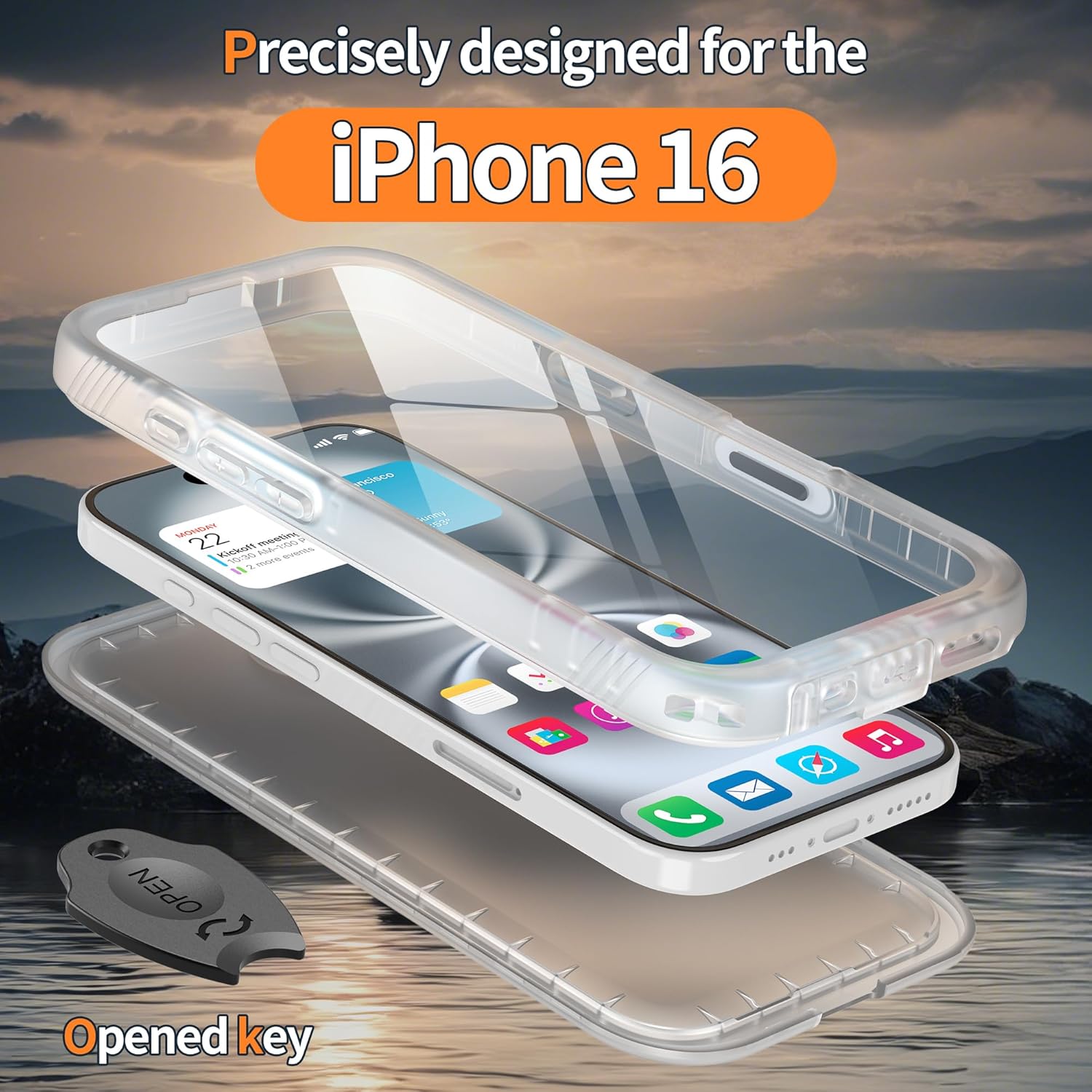 Thumbnail 2 de Cozycase for iPhone 16 Case Waterproof - 360 Heavy Duty with Screen/Camera Protector