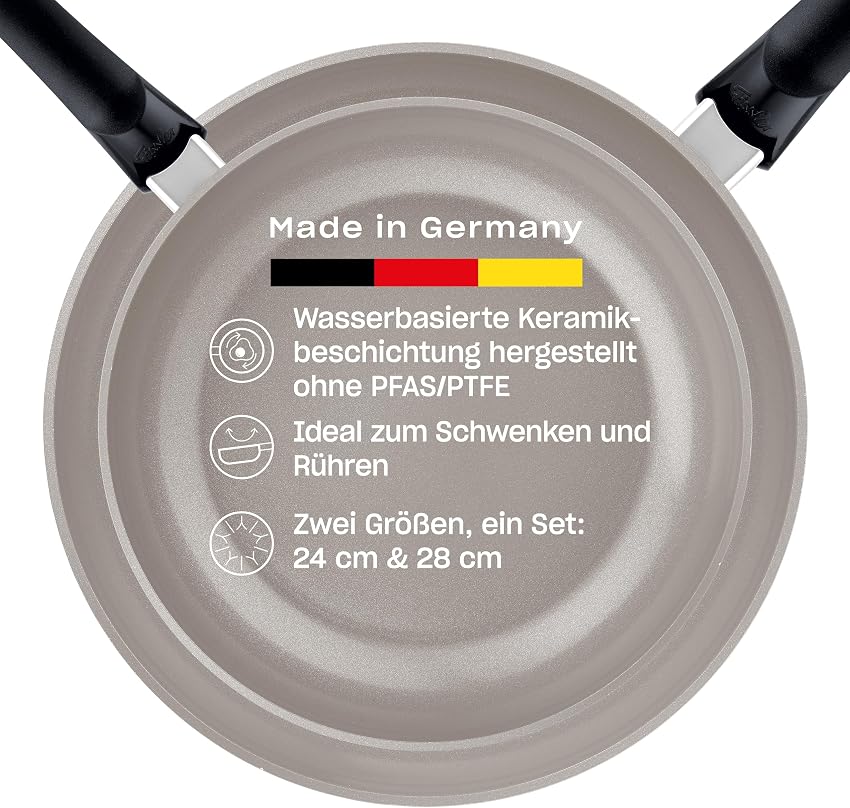 Detalle de Fissler Ceratal Classic Juego de sartenes 24/28 cm