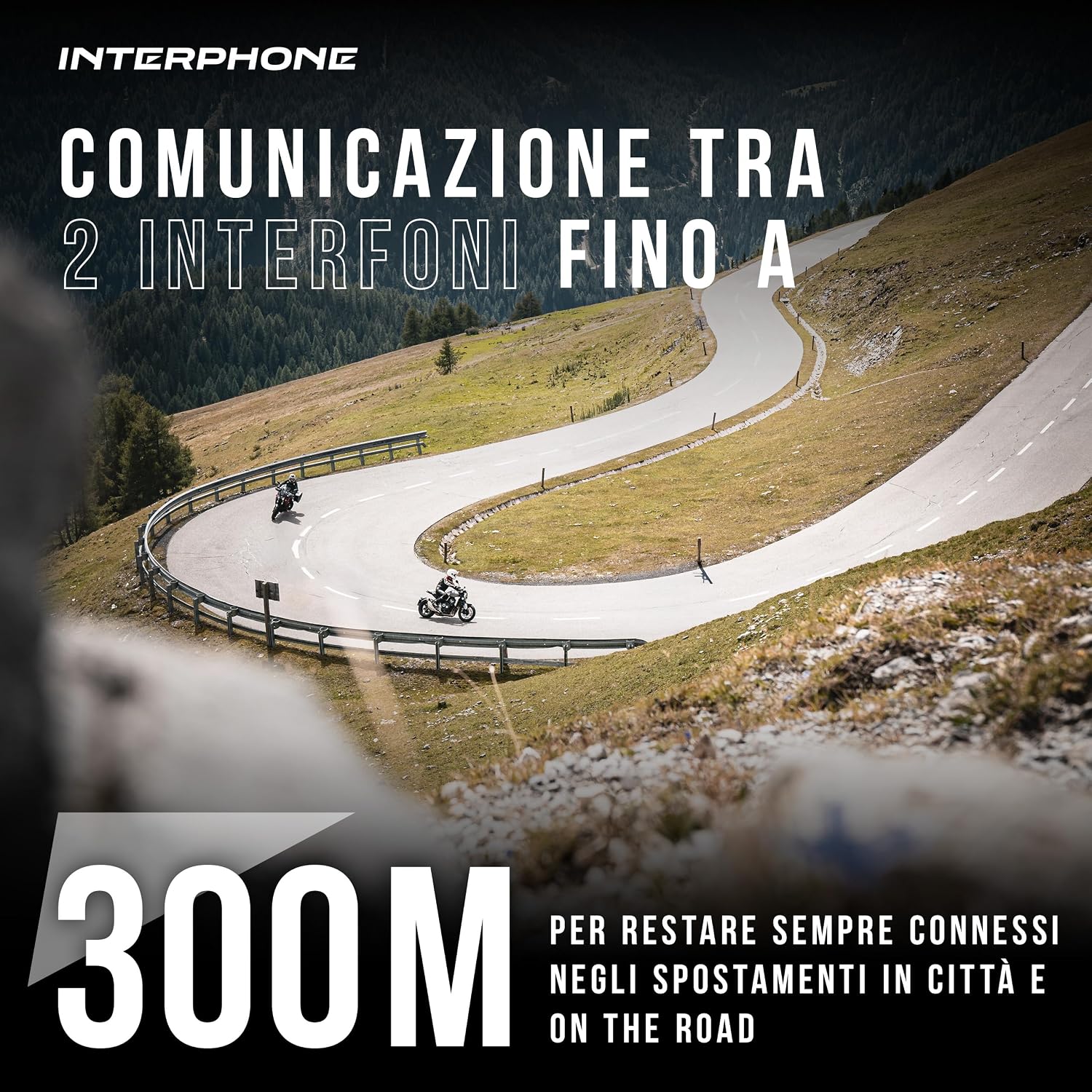 Detalle 2 de Interphone Link HD Doppio interfono per casco 300 m