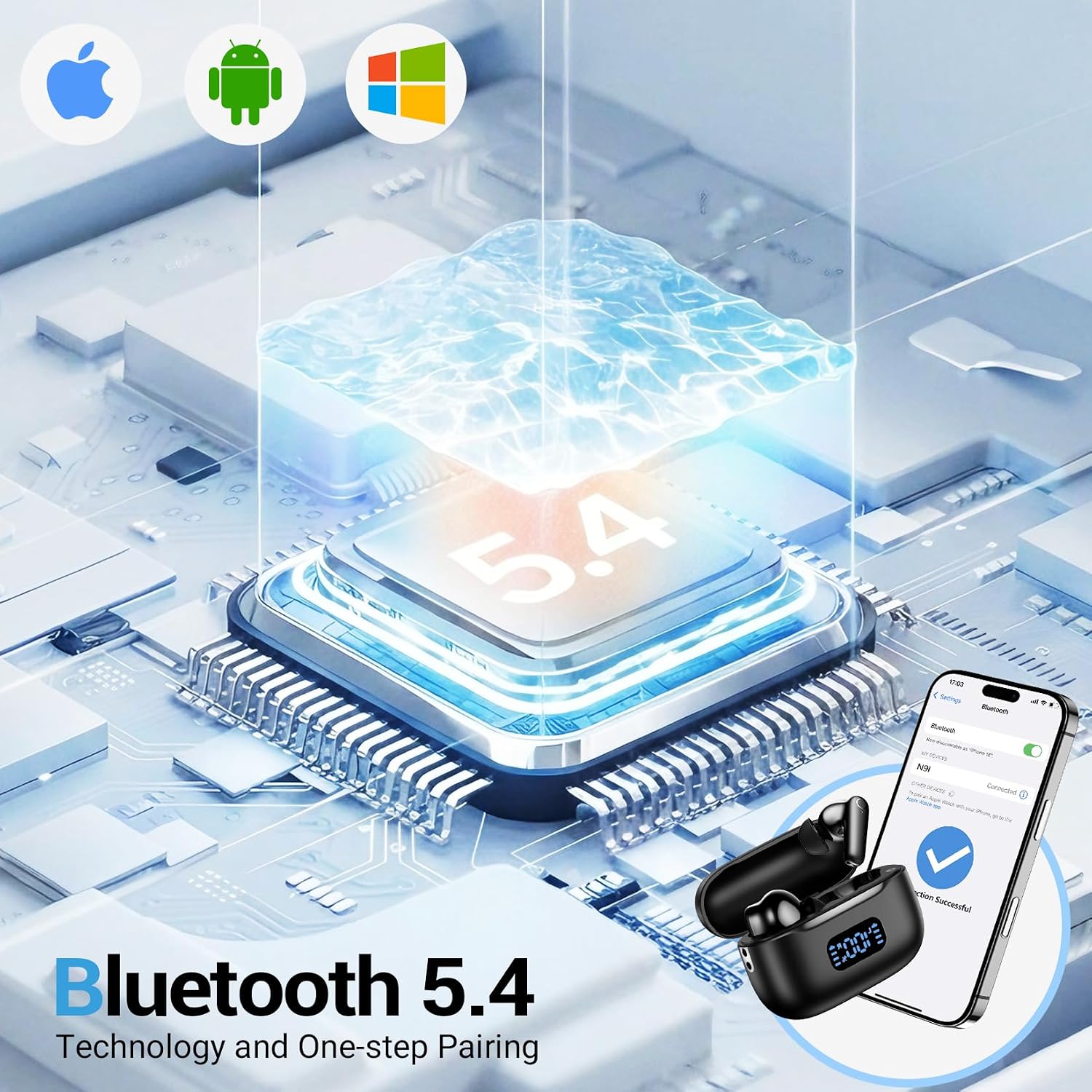 Detalle de Kurdene Wireless Earbuds